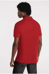 Polo Melange Easa Classic Vermelho Mescla