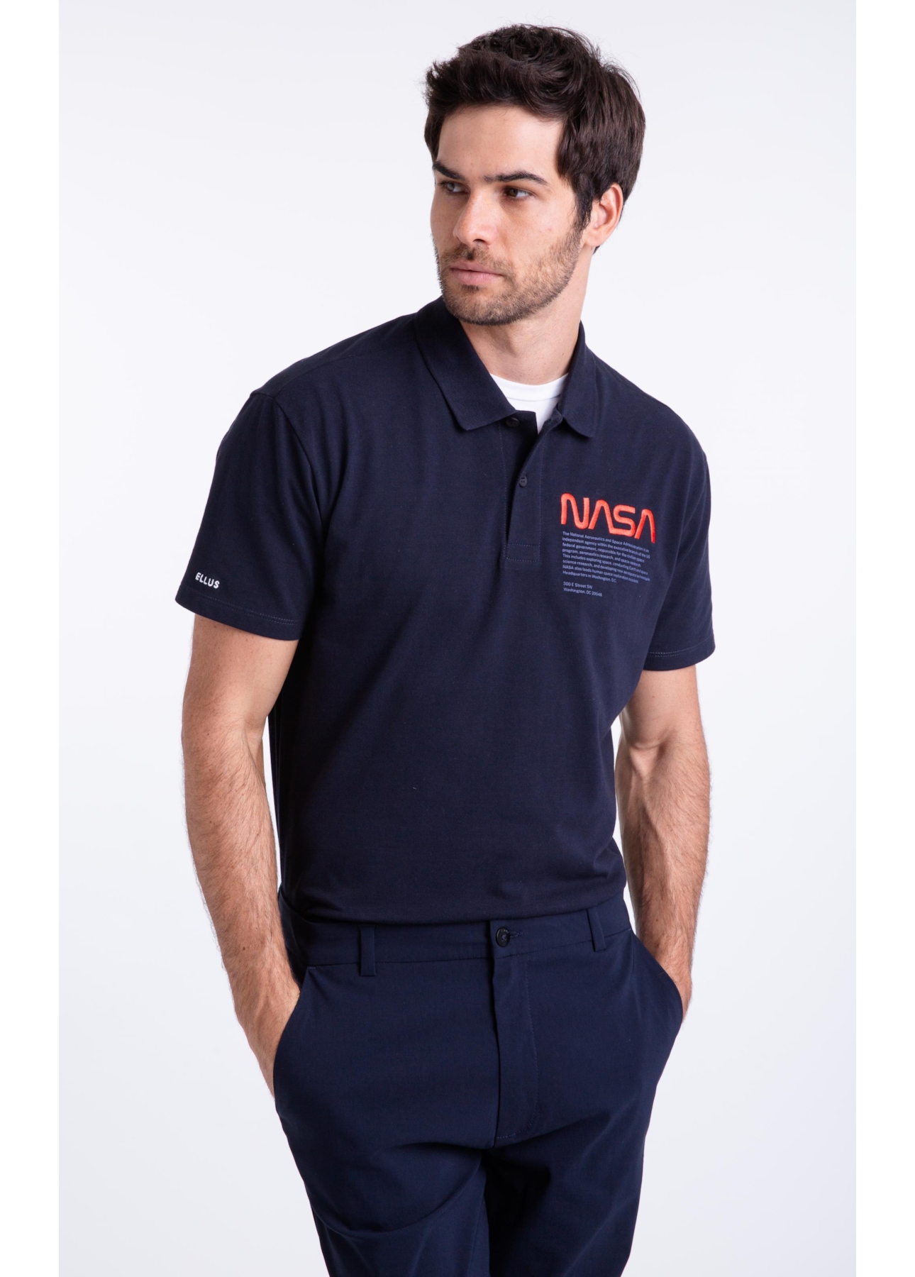 Polo Nasa Work Dark Navy