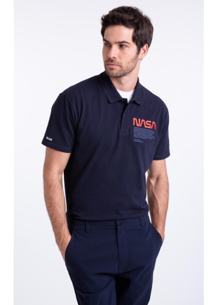 Polo Nasa Work Dark Navy