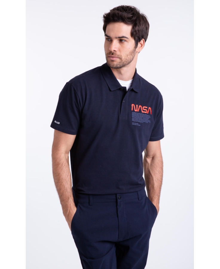 Polo Nasa Work Dark Navy