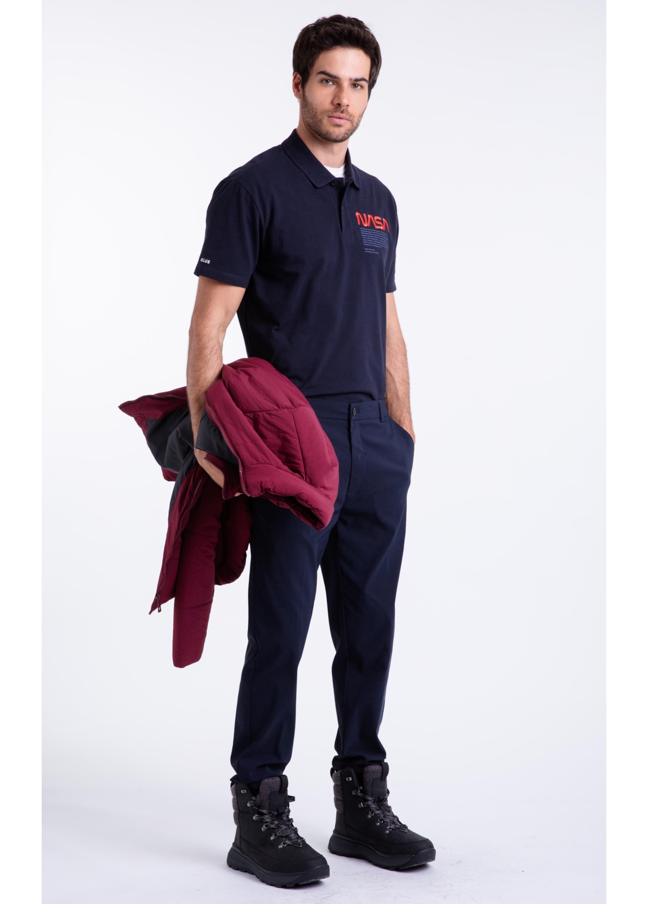Polo Nasa Work Dark Navy