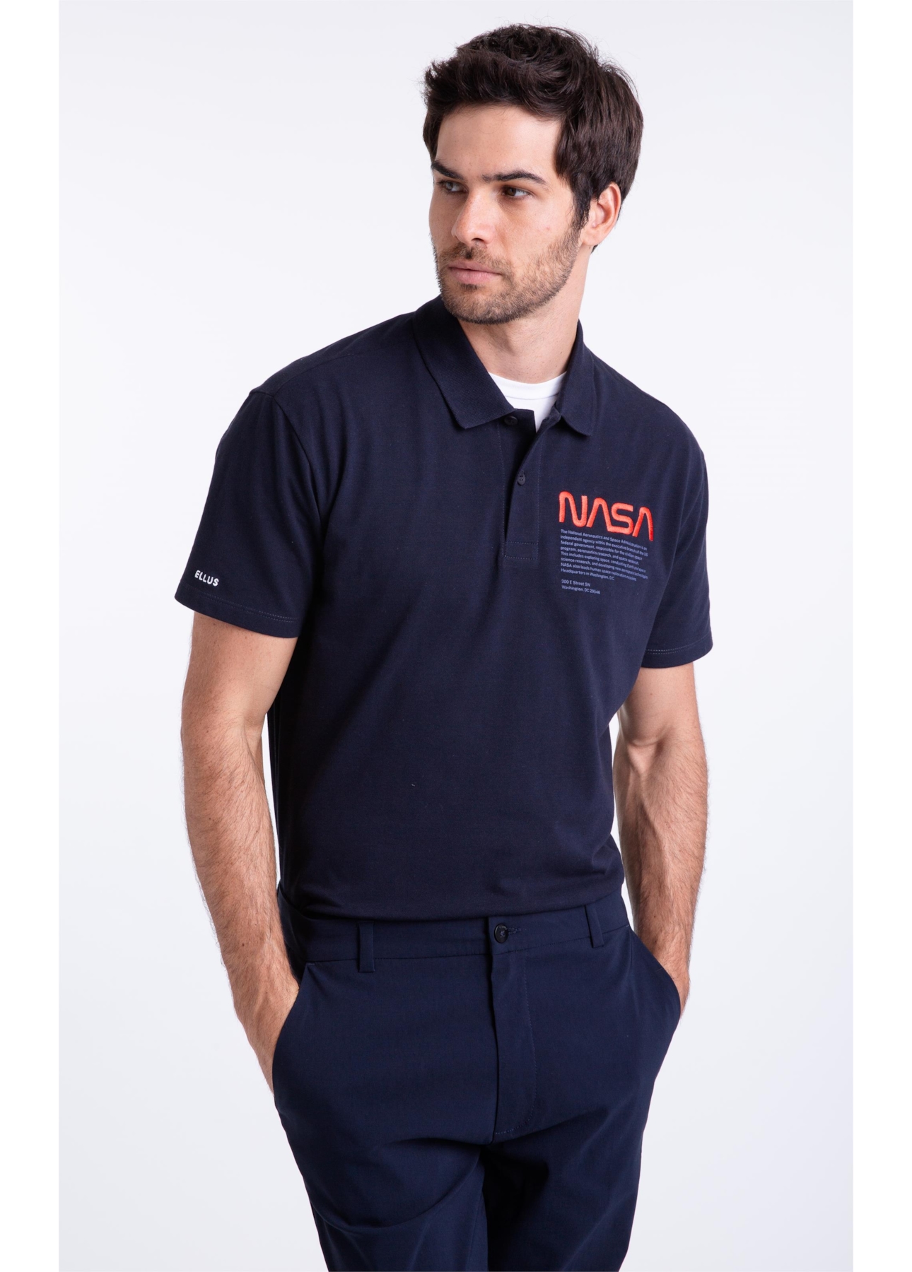 Polo Nasa Work Dark Navy