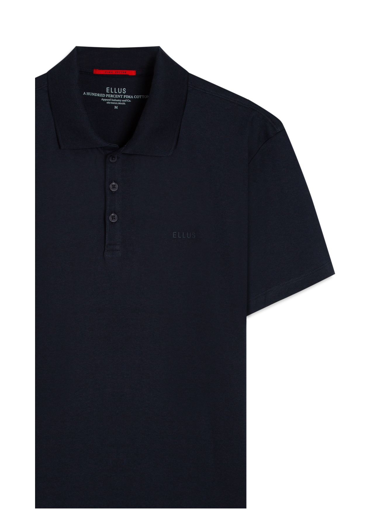 Polo Pima Easa Mirror Azul Marinho