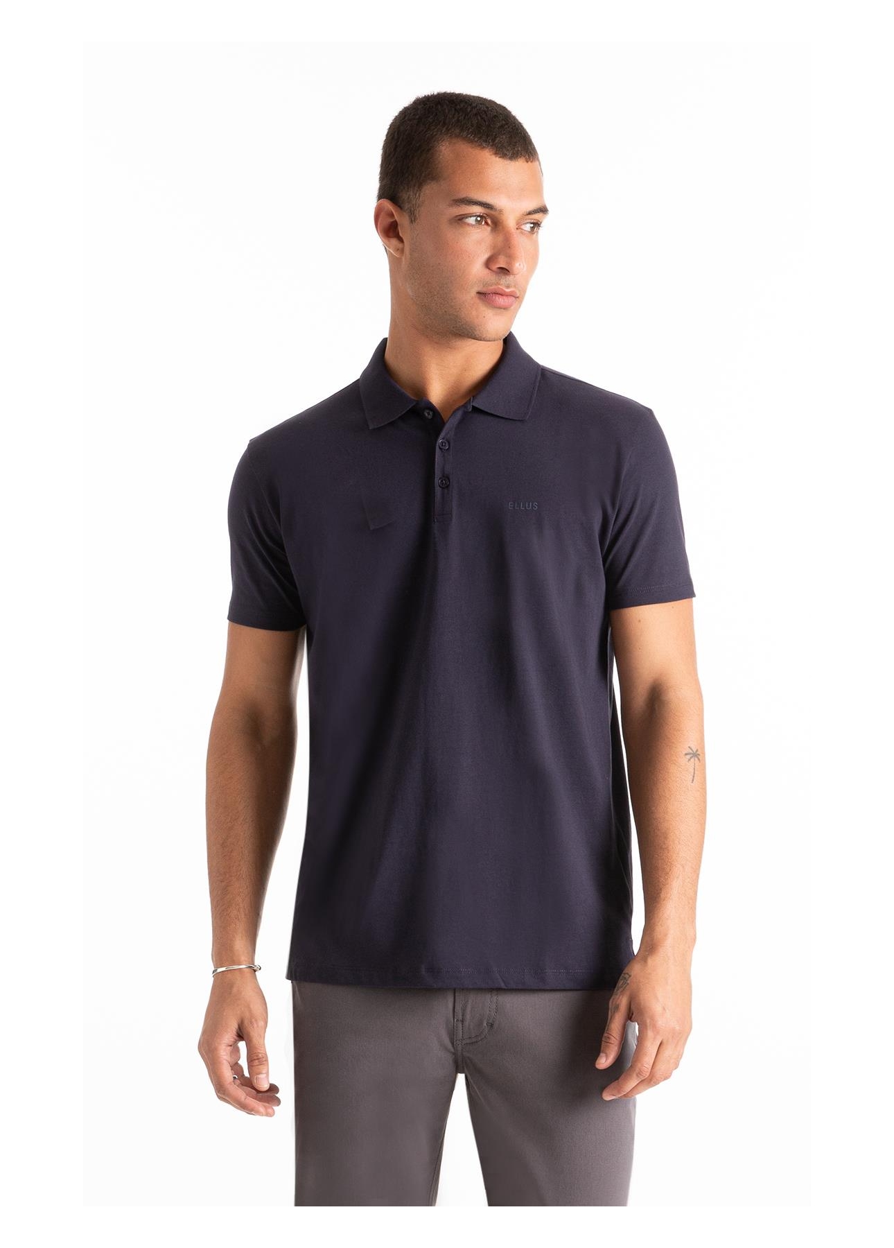 Polo Pima Easa Mirror Classic Dark Navy