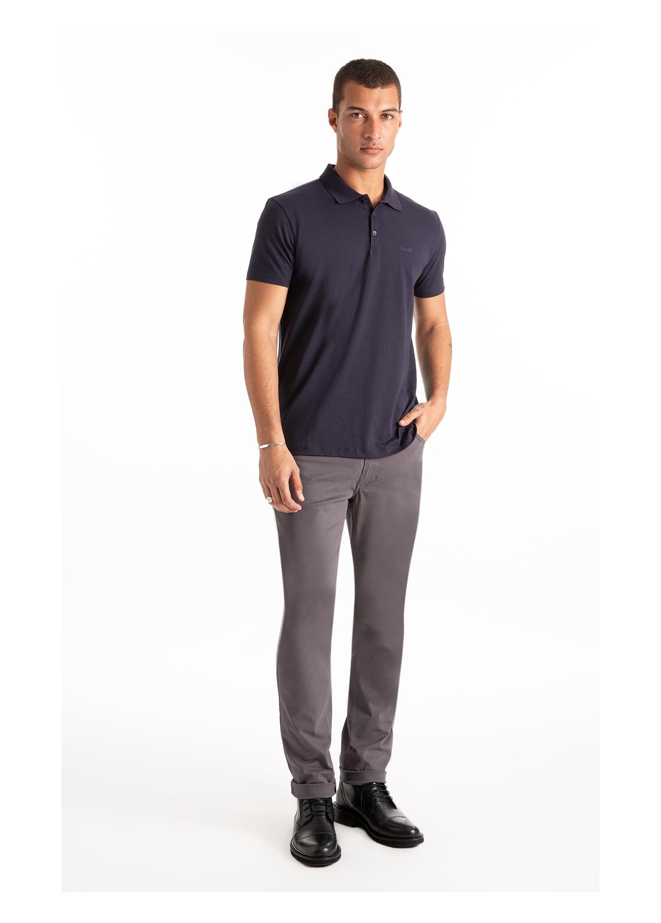 Polo Pima Easa Mirror Classic Dark Navy
