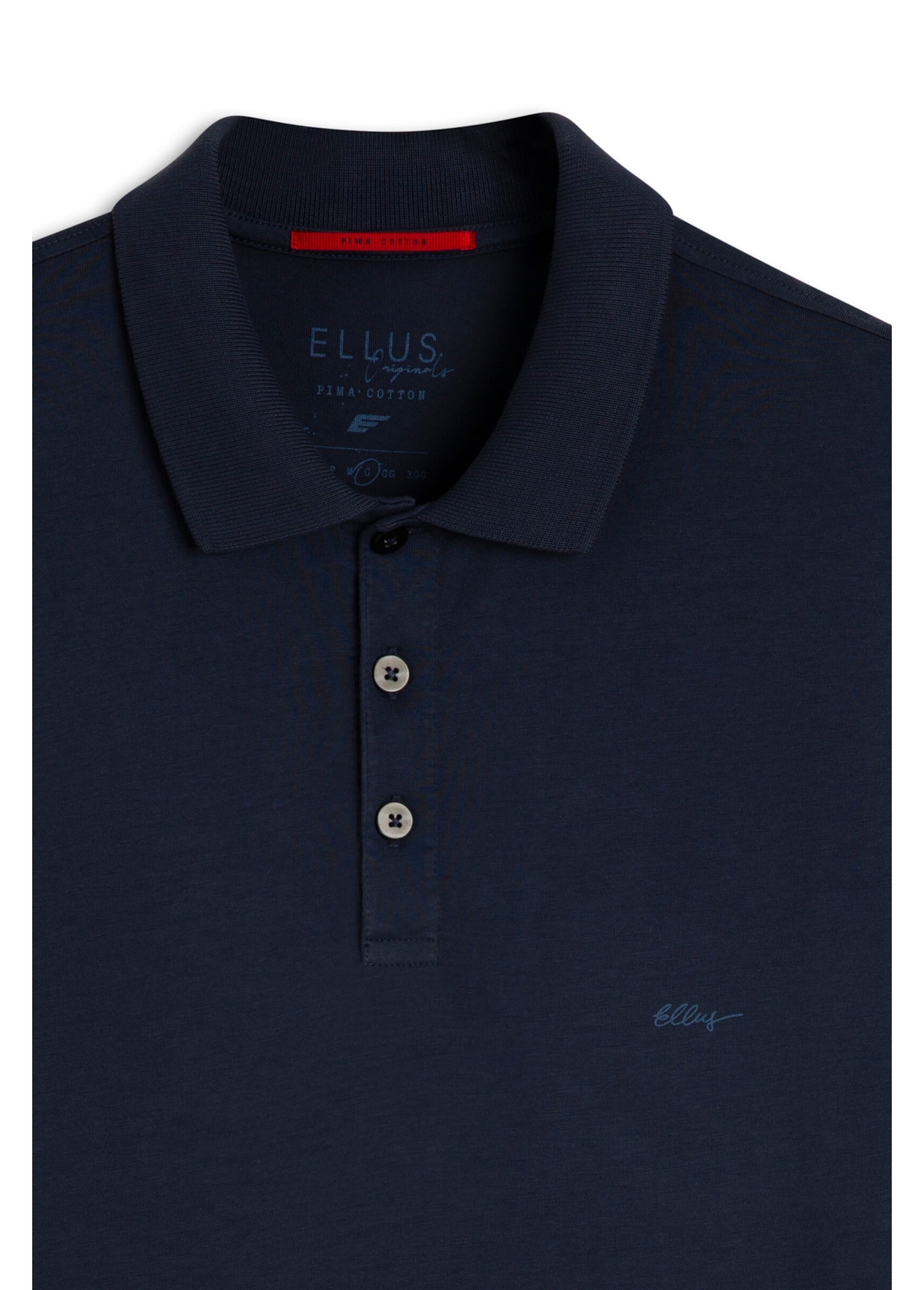 Polo Pima Easa Mirror Dark Navy
