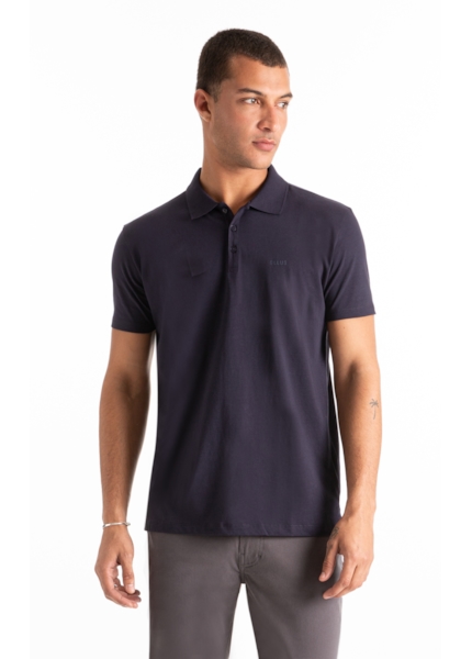 Polo Pima Easa Mirror Dark Navy