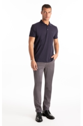 Polo Pima Easa Mirror Dark Navy