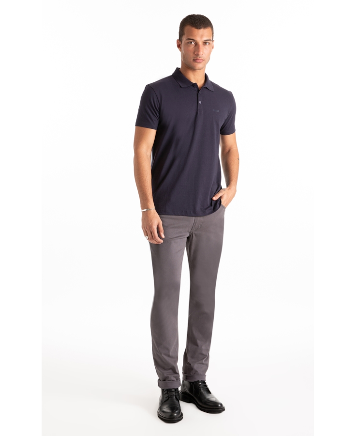 Polo Pima Easa Mirror Dark Navy