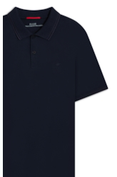 Polo Pima Easa Outline Classic Mc Azul Marinho