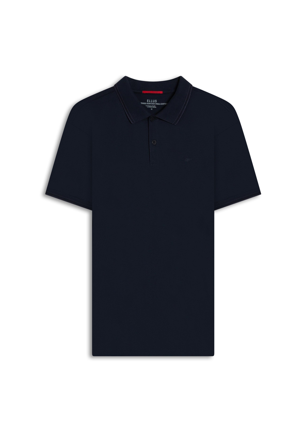 Polo Pima Easa Outline Classic Mc Azul Marinho