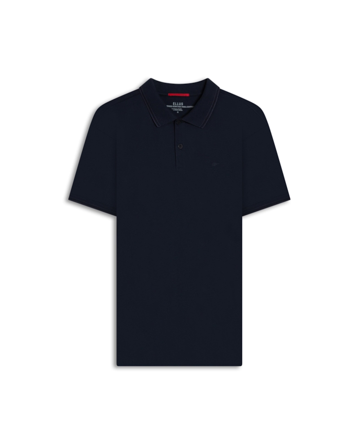 Polo Pima Easa Outline Classic Mc Azul Marinho