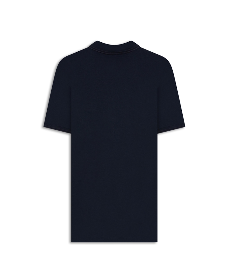 Polo Pima Easa Outline Classic Mc Azul Marinho