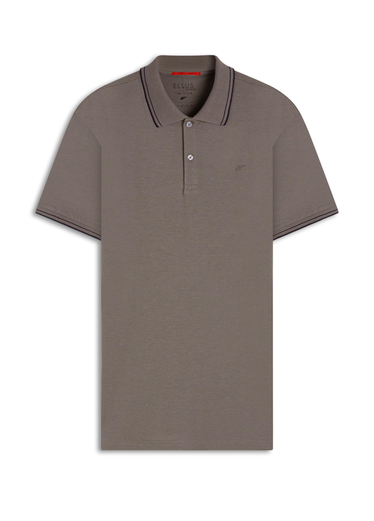 Polo Pima Easa Outline Classic Mc Marrom