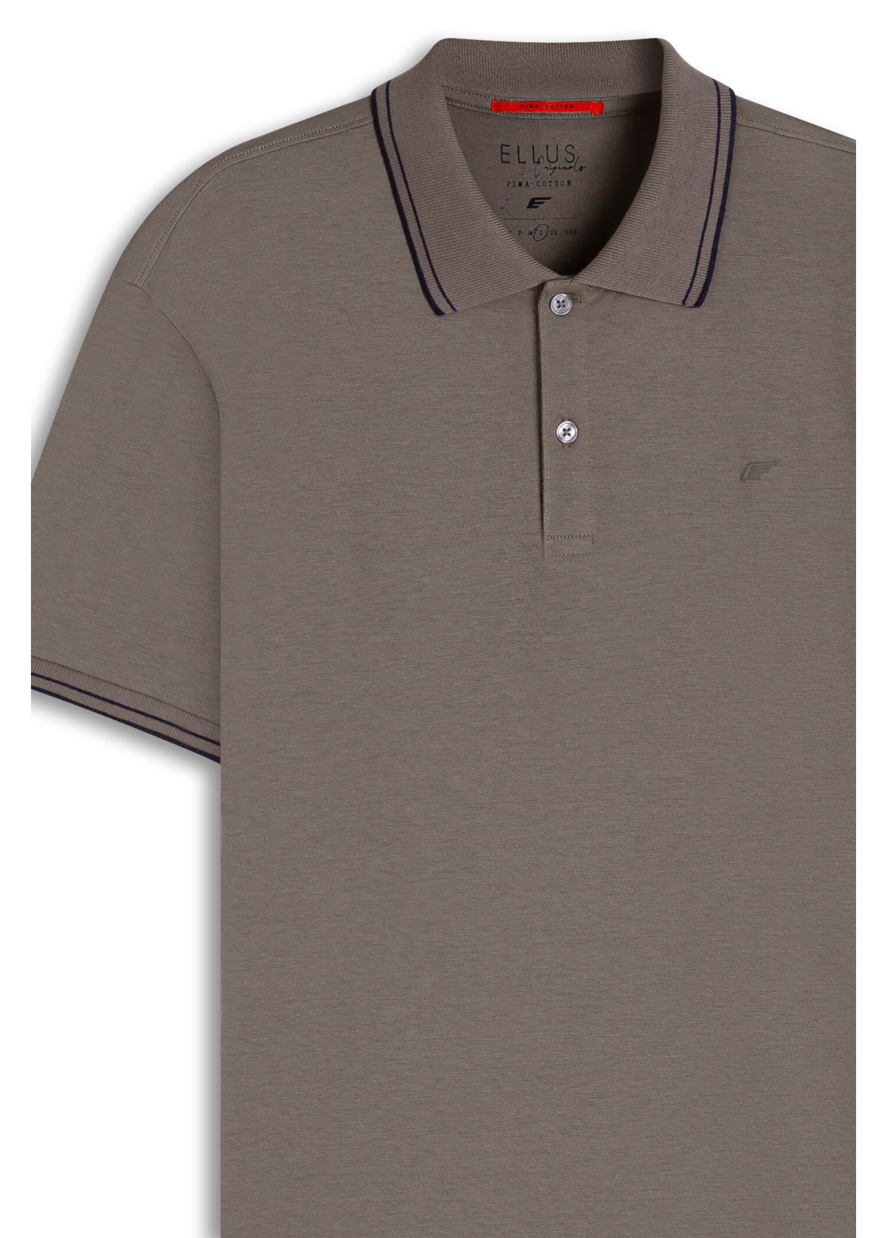 Polo Pima Easa Outline Classic Mc Marrom