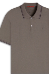 Polo Pima Easa Outline Classic Mc Marrom