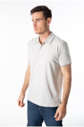 Polo Pima Easa Outline Classic Mc Prata