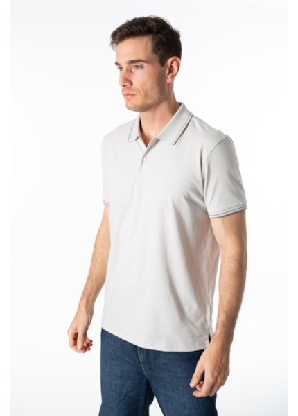 Polo Pima Easa Outline Classic Mc Prata