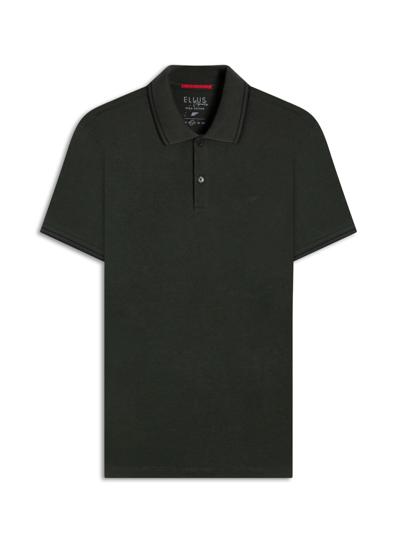 Polo Pima Easa Outline Classic Mc Verde Militar
