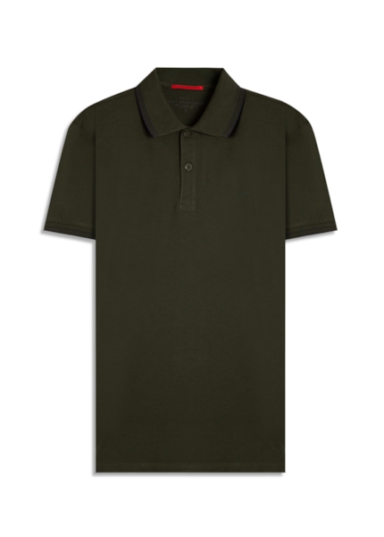 Polo Pima Easa Outline Classic Mc Verde Militar