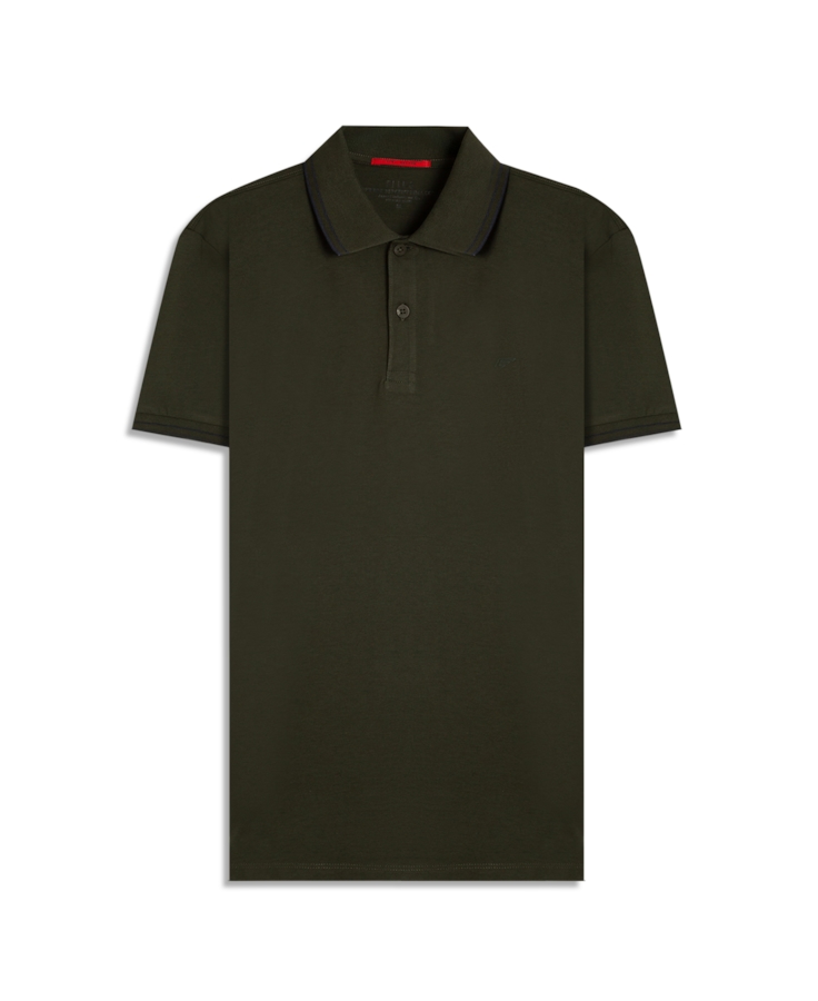 Polo Pima Easa Outline Classic Mc Verde Militar