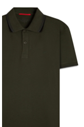 Polo Pima Easa Outline Classic Mc Verde Militar