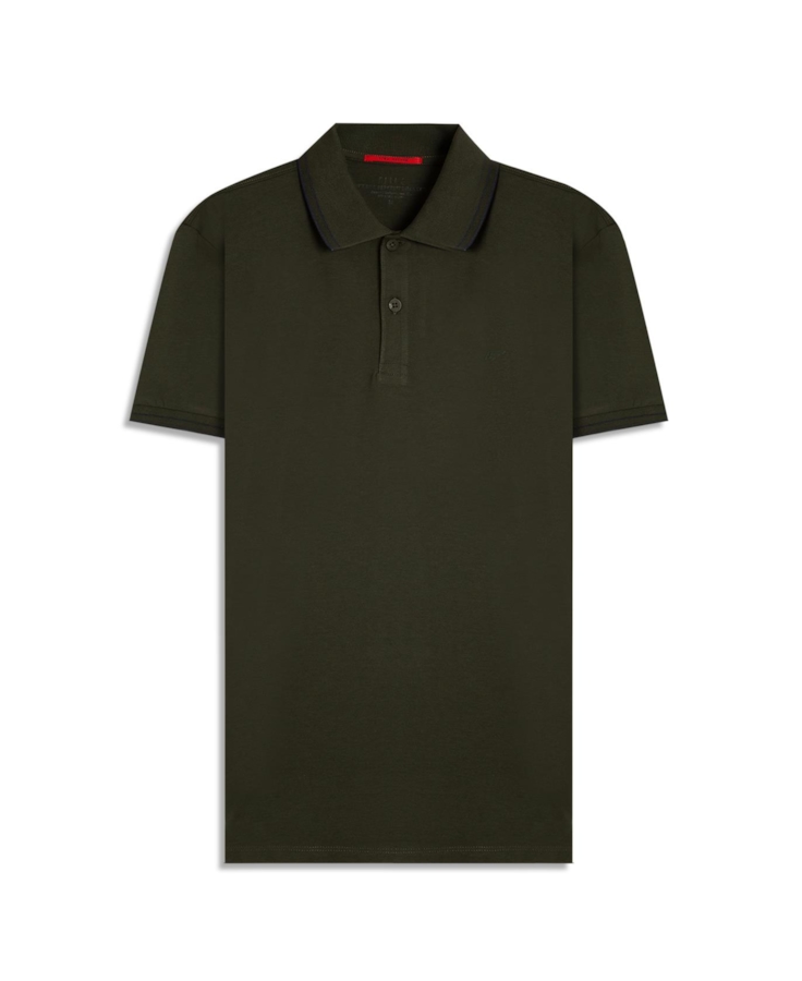 Polo Pima Easa Outline Classic Mc Verde Militar
