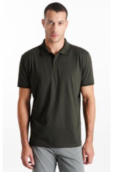 Polo Pima Easa Outline Classic Verde Militar