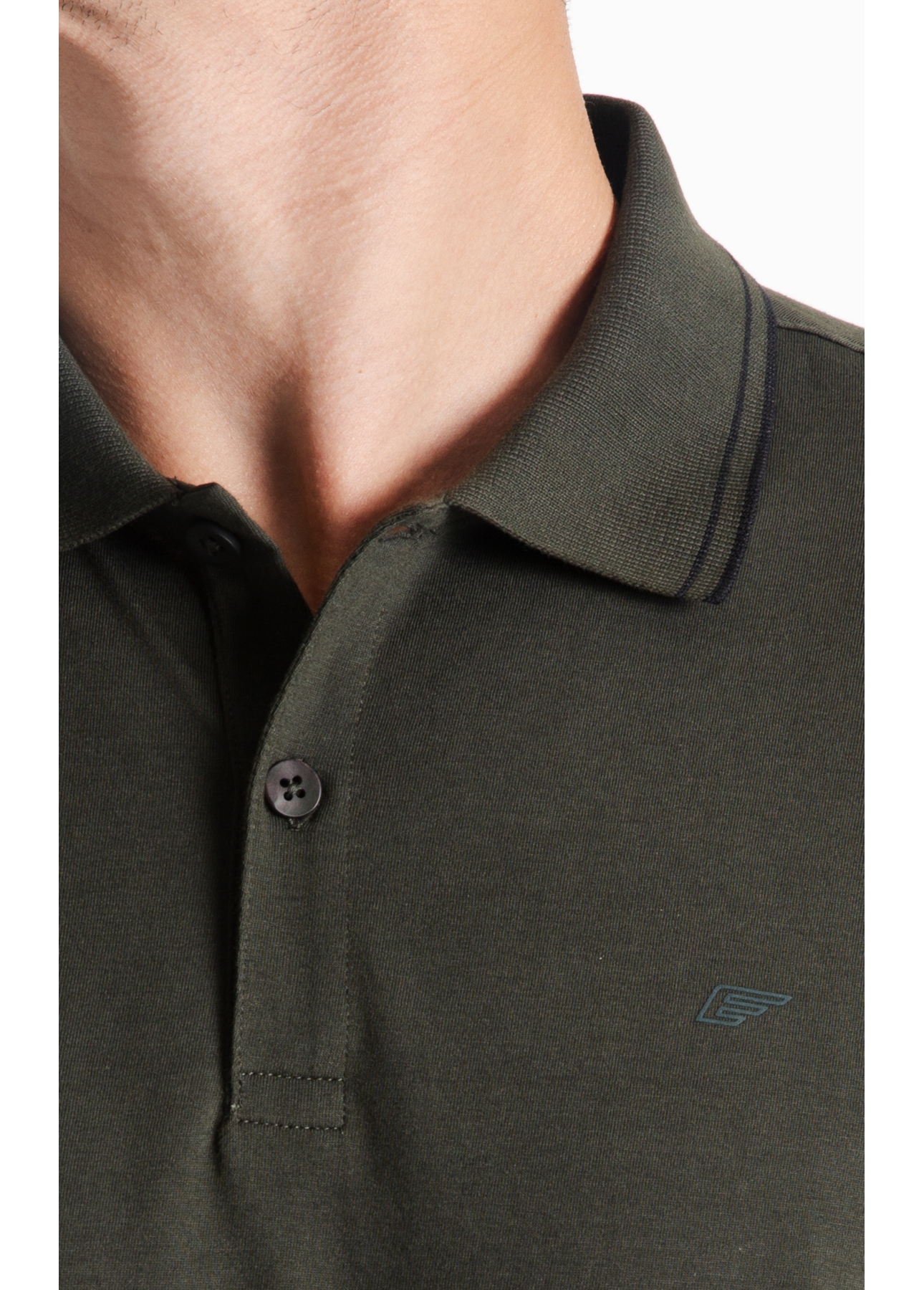 Polo Pima Easa Outline Classic Verde Militar
