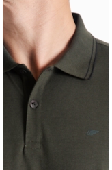 Polo Pima Easa Outline Classic Verde Militar