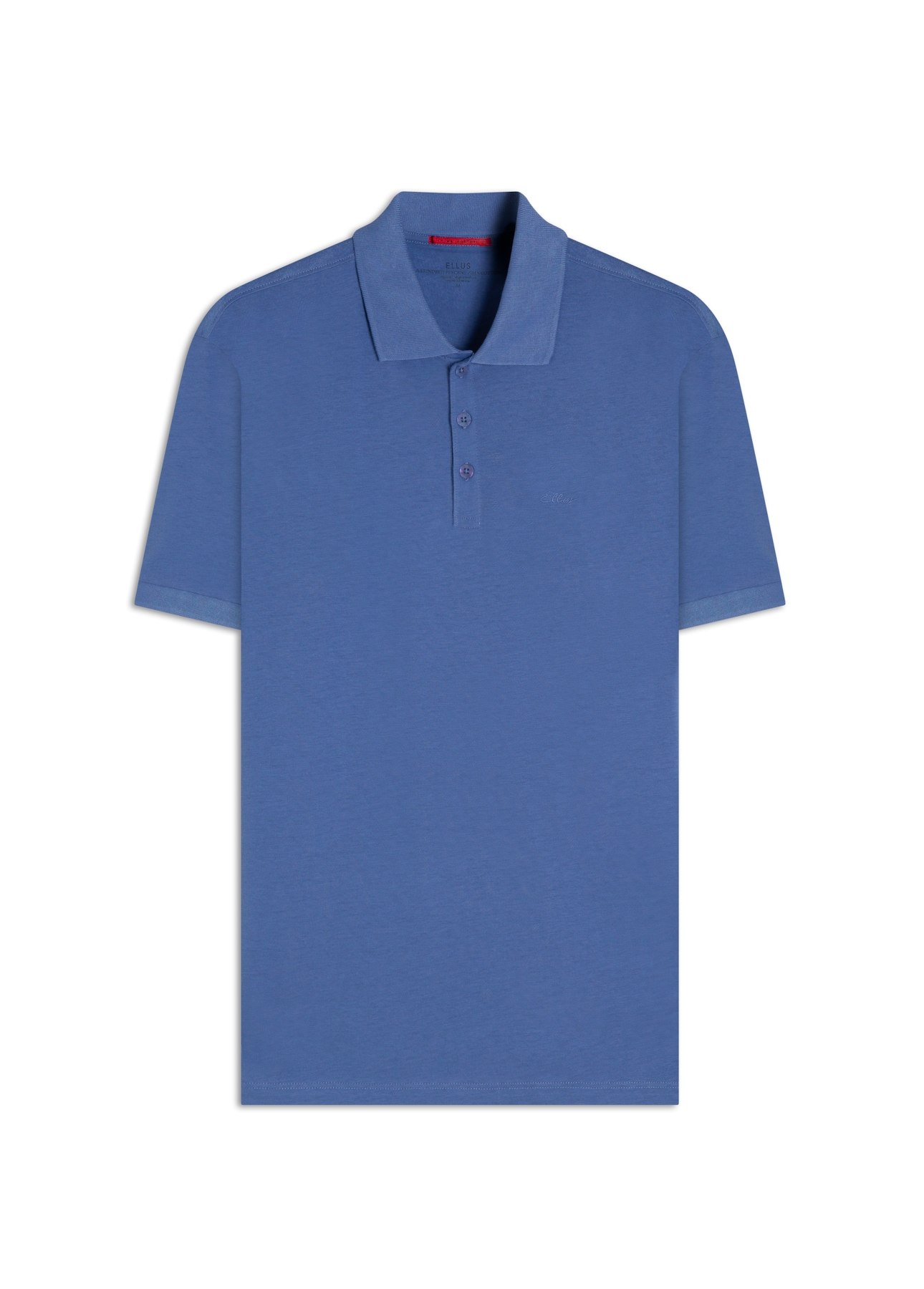 Polo Pima Manual Azul Jeans