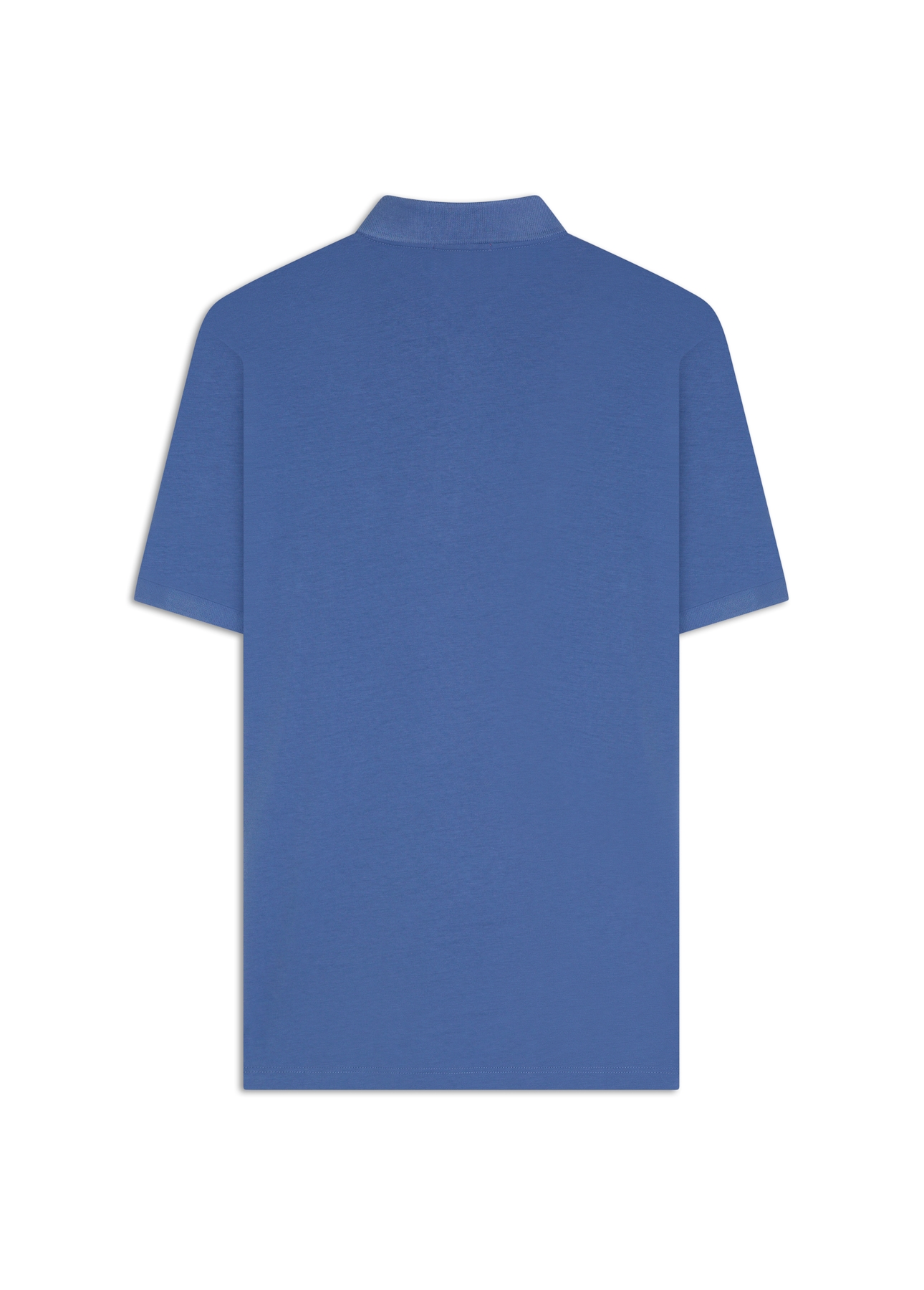 Polo Pima Manual Azul Jeans
