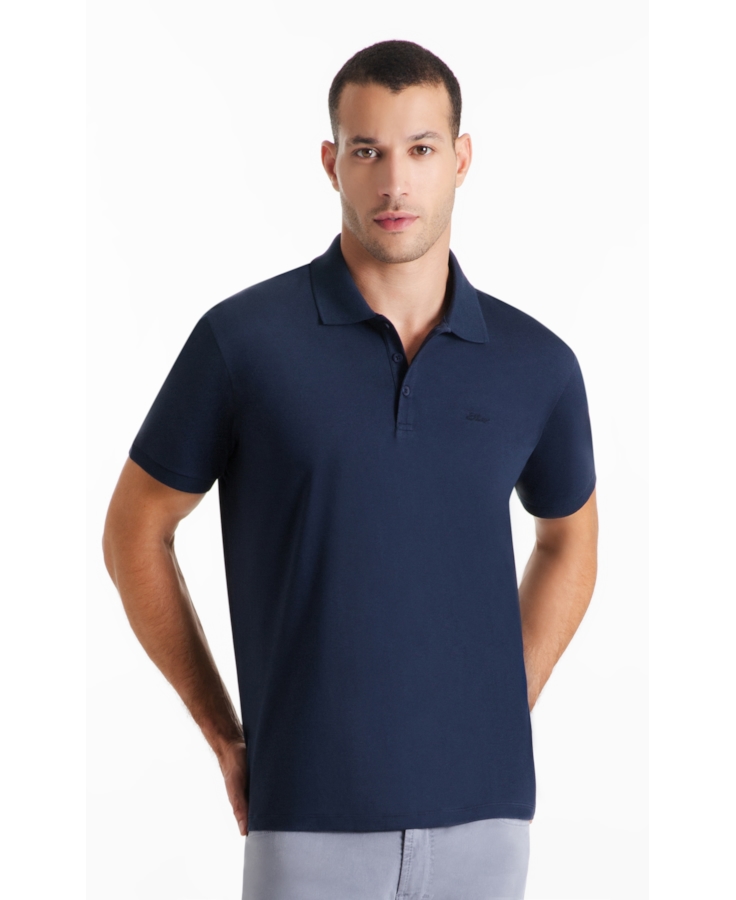 Polo Pima Manual Dark Navy
