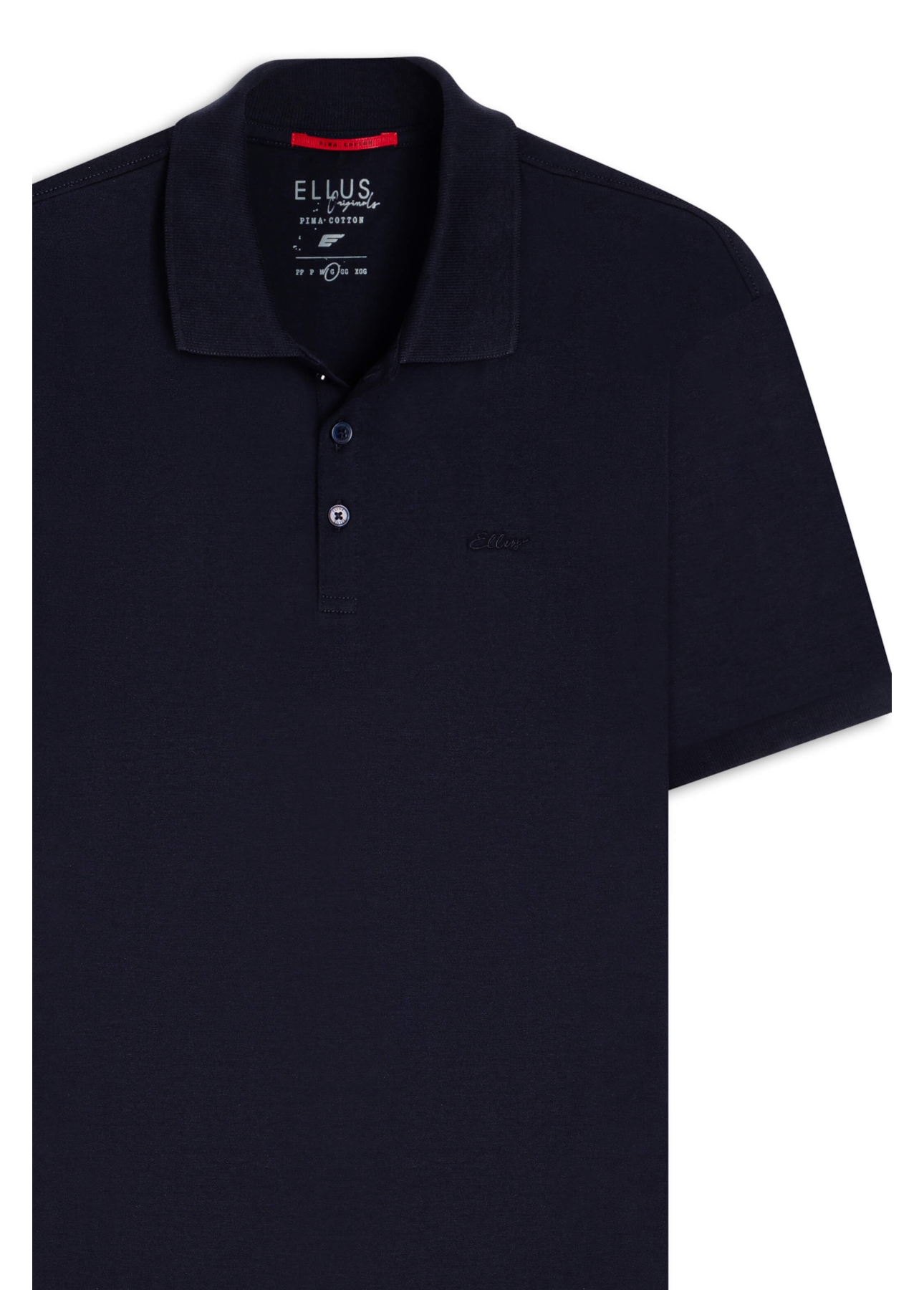 Polo Pima Manual Dark Navy