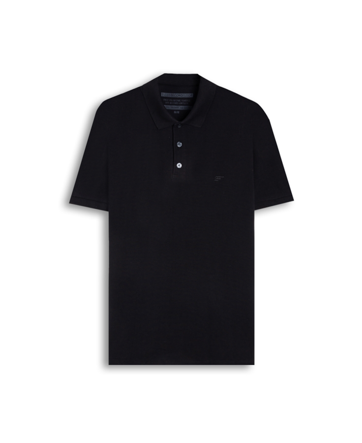Polo Piquet 2nd Floor Classic Preto