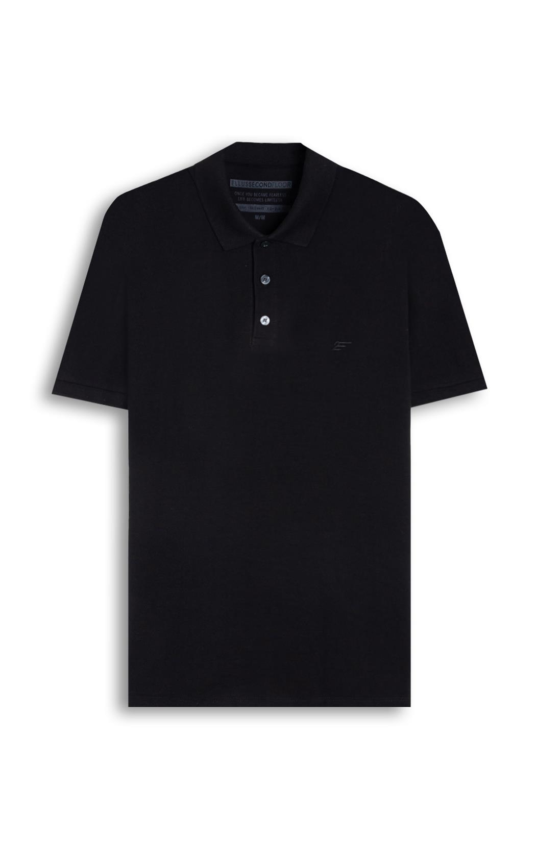 Polo Piquet Flora Tech Classic Preto