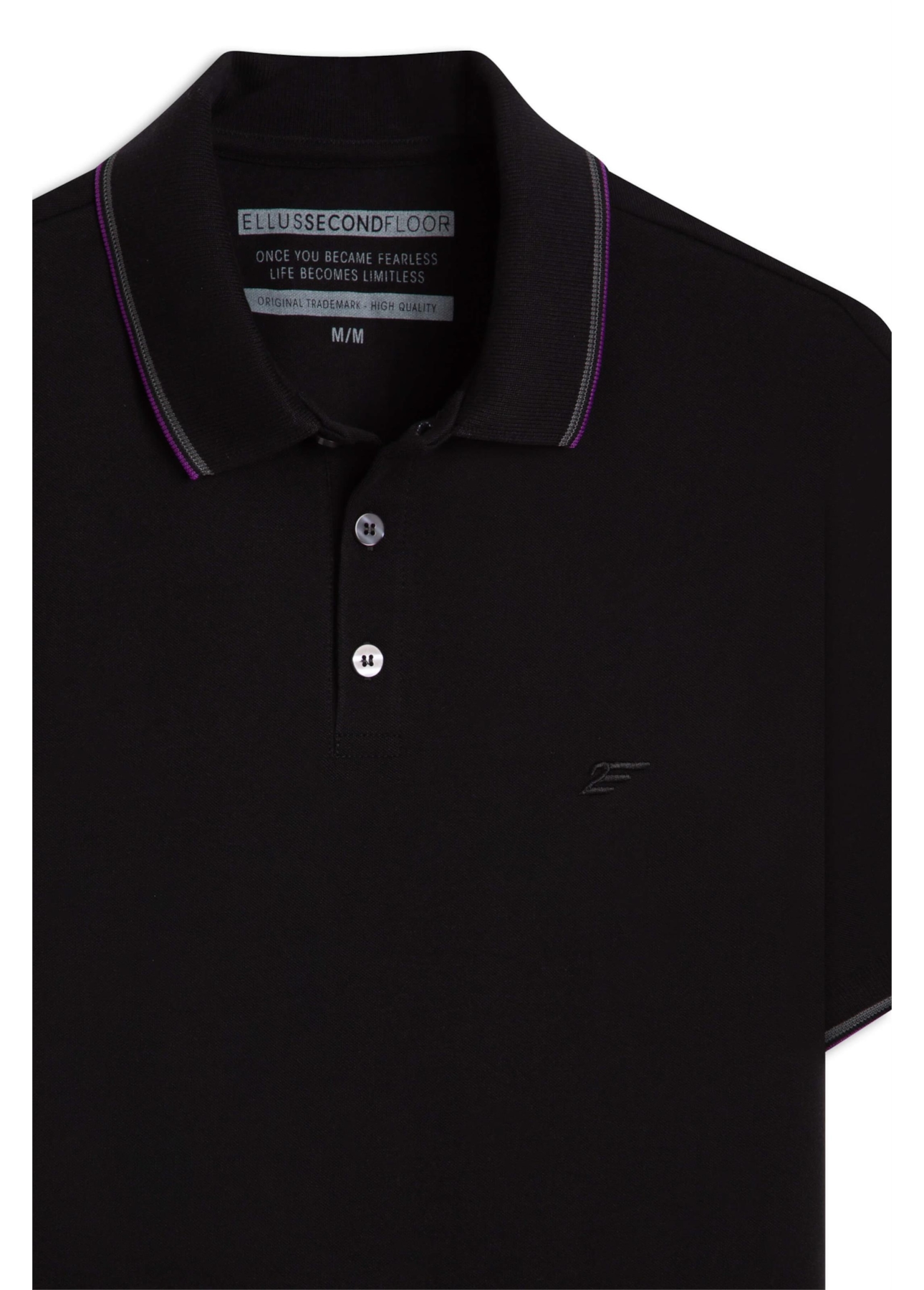 Polo Piquet 2nd Floor Friso Preto