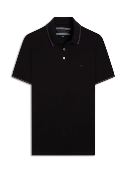 Polo Piquet 2nd Floor Friso Preto