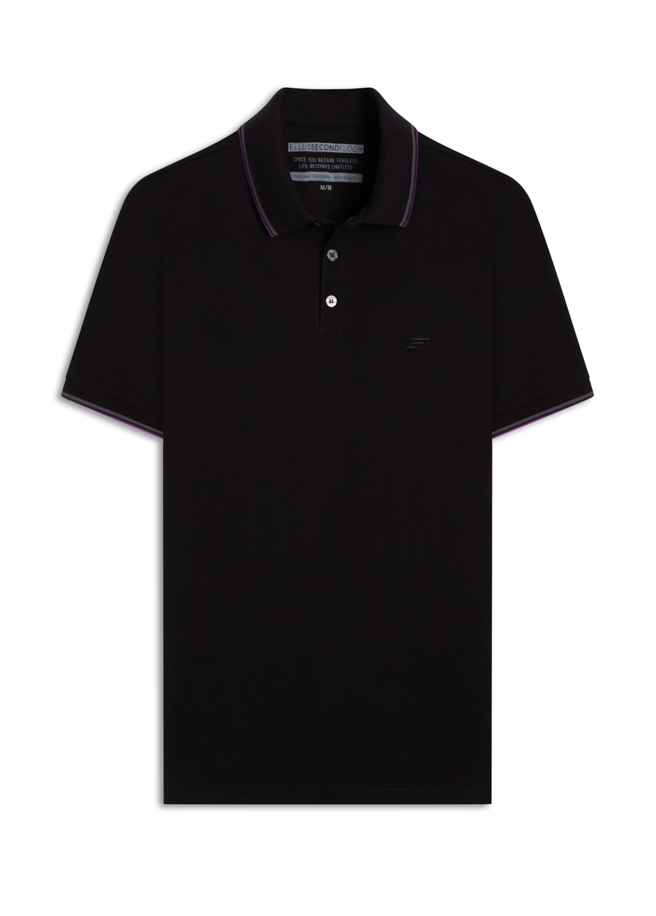 Polo Piquet 2nd Floor Friso Preto