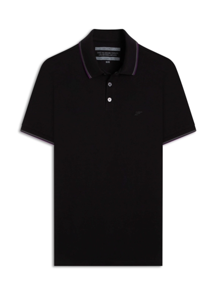Polo Piquet 2nd Floor Friso Preto