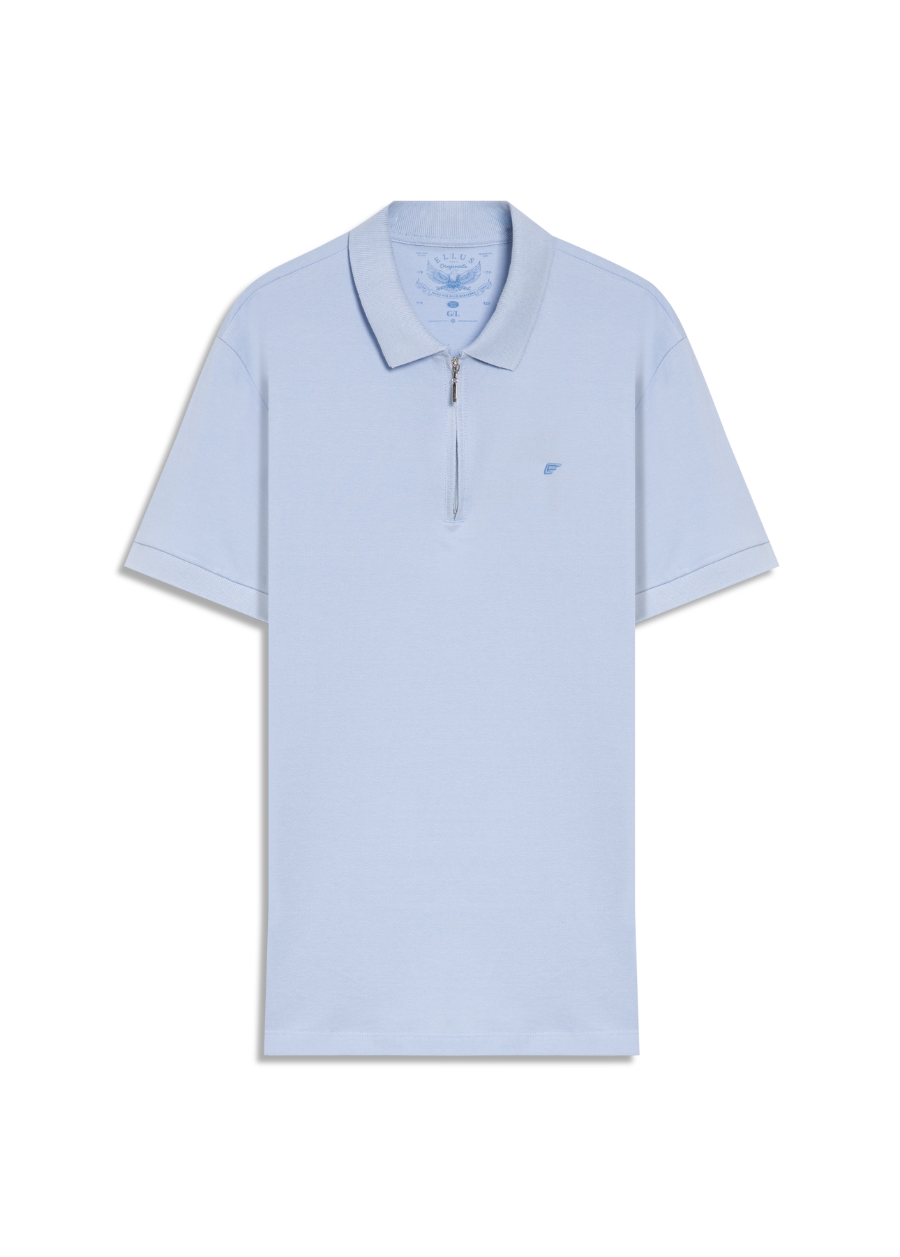 Polo Piquet Classic Azul Claro