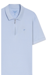 Polo Piquet Classic Azul Claro