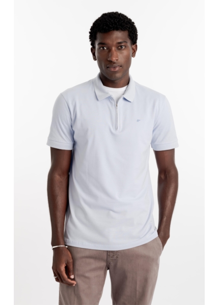 Polo Piquet Classic Azul Claro