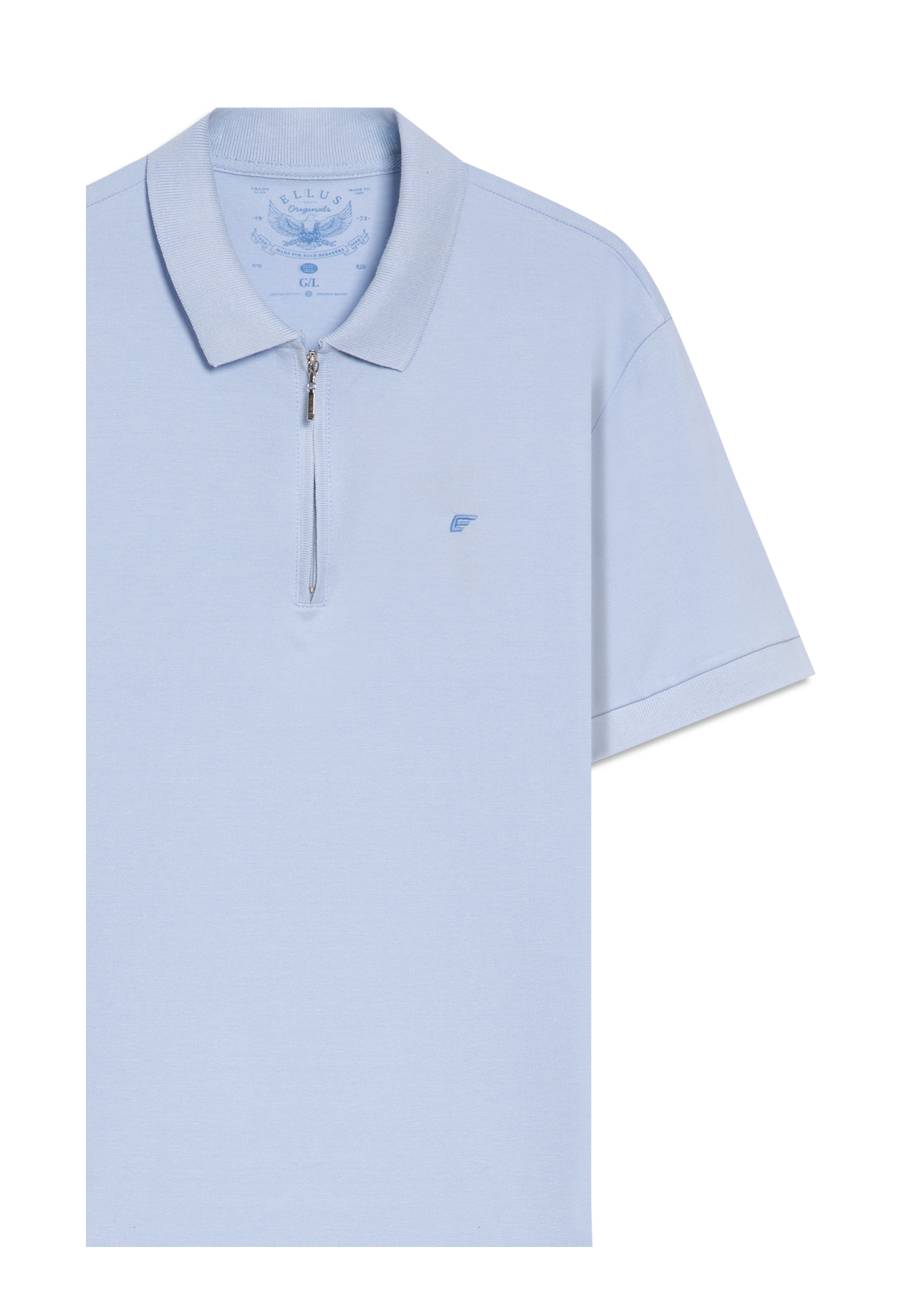 Polo Piquet Classic Azul Claro