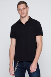 Polo Piquet Classic Preto
