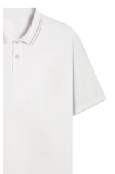 Polo Piquet Contrast Branco