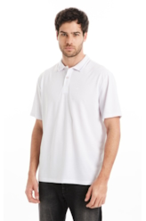 Polo Piquet Contrast Branco