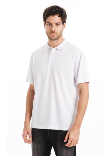 Polo Piquet Contrast Branco