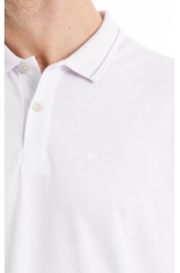 Polo Piquet Contrast Branco