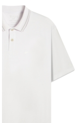Polo Piquet Contrast Branco